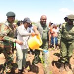 Tree planting event at Koibatek Forest Station in Baringo County